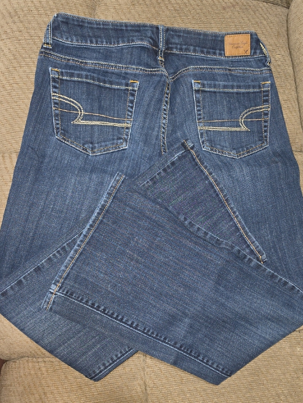 American Eagle Outfitters Women's Dark Blue Bootcut Jeans